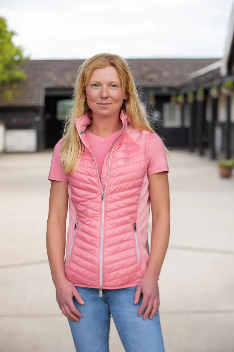 Hy Equestrian Synergy Sync Lightweight Padded Gilet - Rose